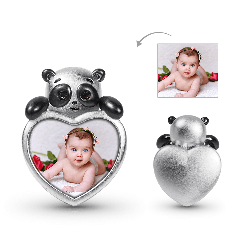 Cute Panda Photo Charm Sterling Silver_1