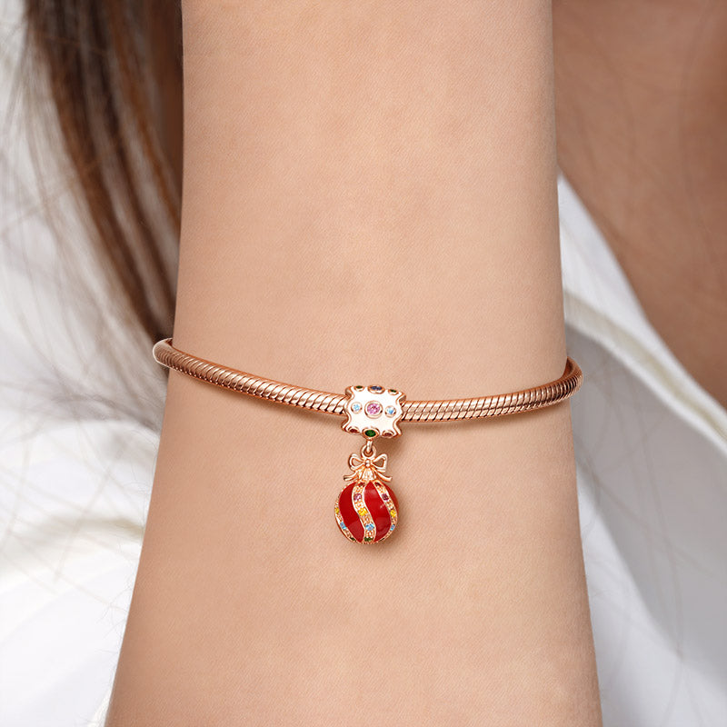 Gnoce "Merry Christmas" Christmas Colorful Decorating Ball Charm Pendant Locket for Bracelet/Necklace_3