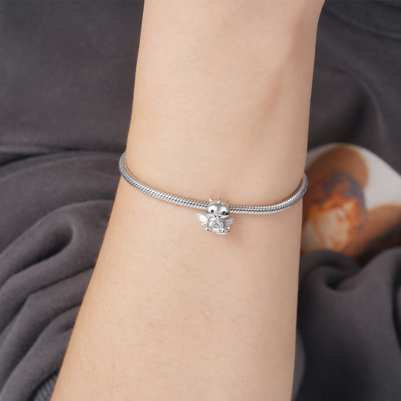 Cute Dragon Charm Bead 925 Sterling Silver_3