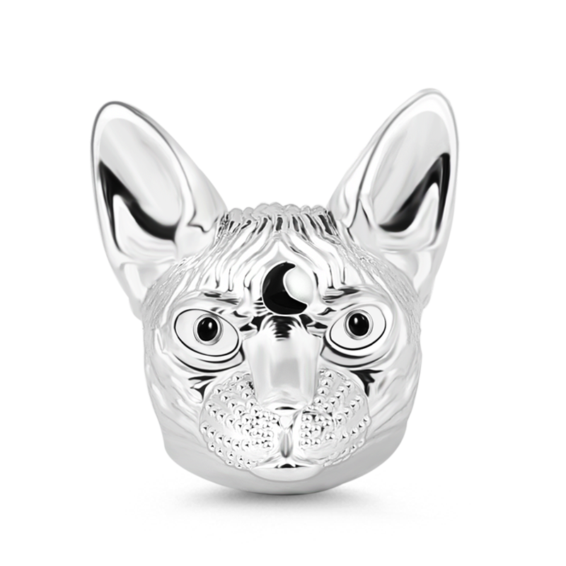 Gnoce "Another Beauty" Sphynx Charm Bead S925 Silver For Cat Lover_1