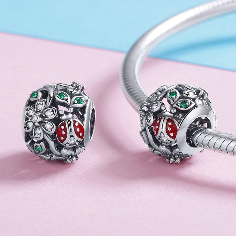 Flower Paradise Charm Bead S925 Sterling Silver_2