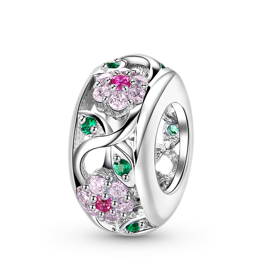 Gnoce "Spring is coming" Charm Bead S925 Sterling Silver Inlaid with Colorful Gemstones_1