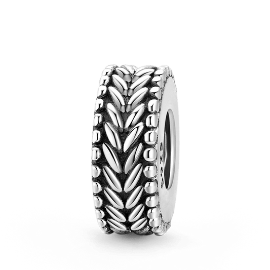 Vintage Ear of Wheat Stopper for Charm Bracelets 925 Sterling Silver_1