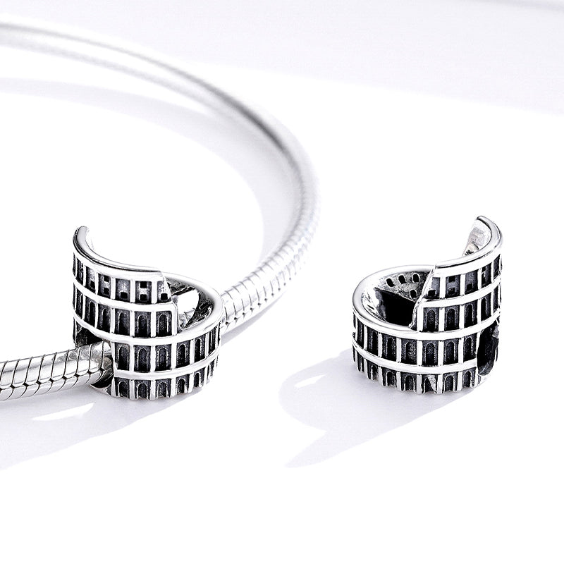 Magnificent Colosseum Rome Charm Bead 925 Sterling Silver_2