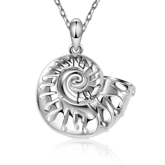 Conch Musical Note Necklace 925 Sterling Silver_1