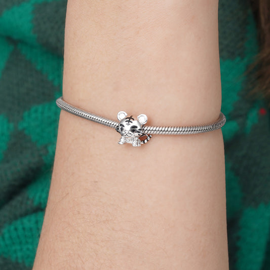 Tiger Baby Gift Charm Bead 925 Sterling Silver_3