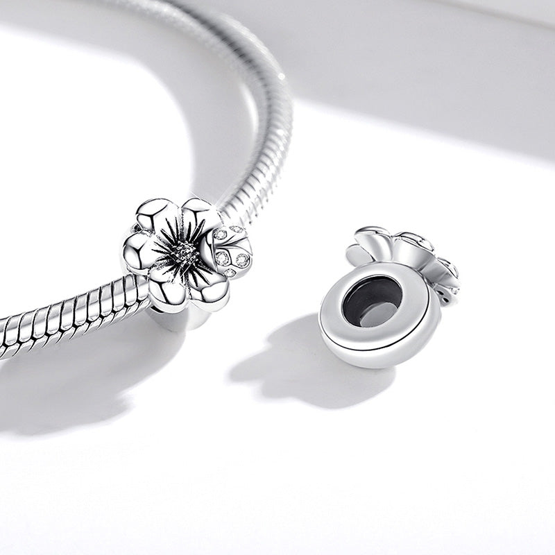 Blooming Flower Stopper for Charm Bracelets 925 Sterling Silver_2