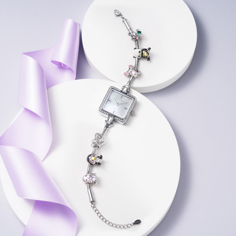 Bracelet Square Watch can be Personalized with Charms_3