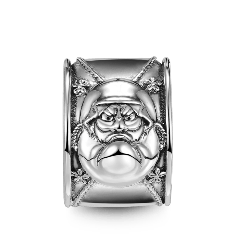 Satsuma Vintage Bead S925 Sterling Silver with Gift Copper Black Leather Men's Bracelet Jewelry for Men_2