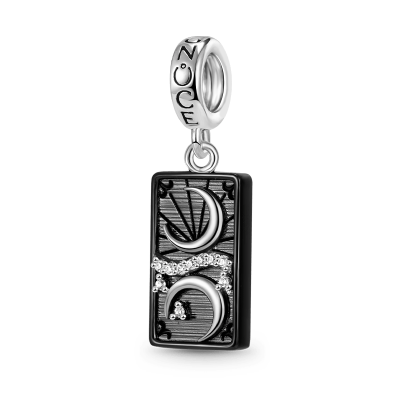 Gnoce the Moon Tarot 925 Sterling Silver Black Plated Pendant_1