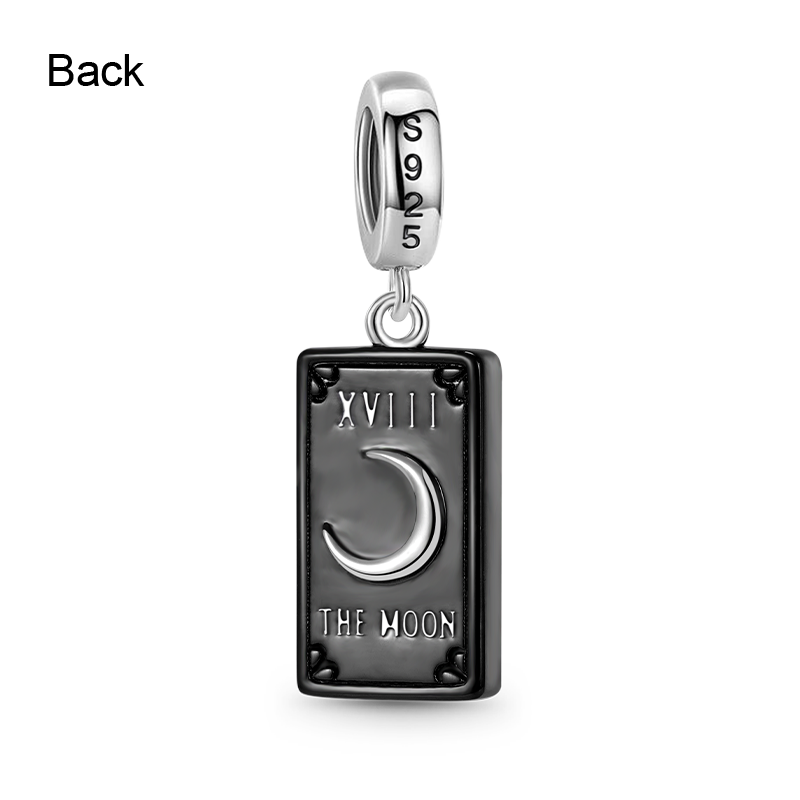 Gnoce the Moon Tarot 925 Sterling Silver Black Plated Pendant_2