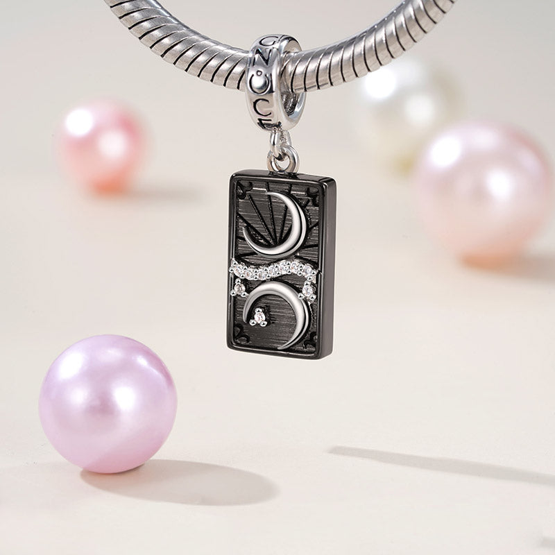 Gnoce the Moon Tarot 925 Sterling Silver Black Plated Pendant_3