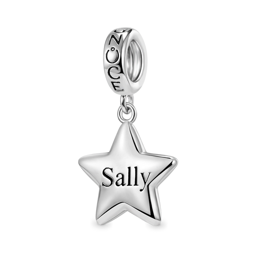 Engravable Star Pendant Dangle Charm 925 Sterling Silver_1