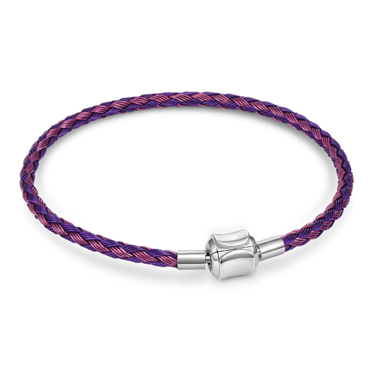 Gnoce Pink Purple Basic Bracelet with 2 Pieces of Stoppers_1