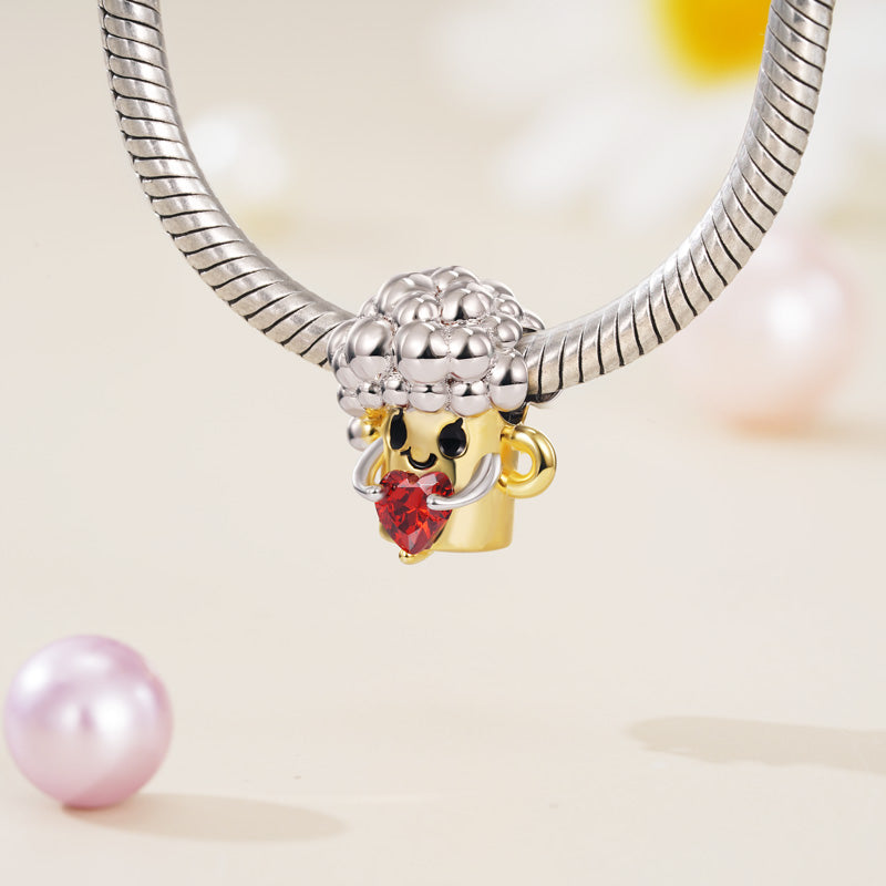 Gnoce Beer with Bubbles Embraces Heart Gem Charm_3