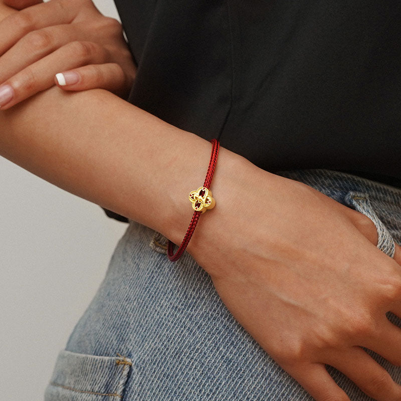 Gnoce Surname Wang 18K Gold Charm_5