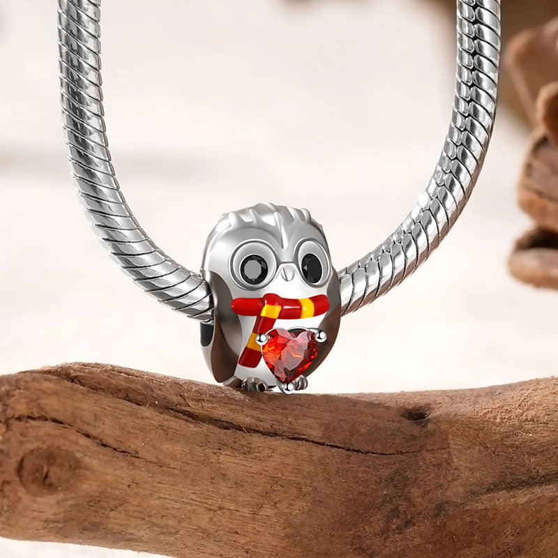 Gnoce Wise Owl Embraces Heart Gem Charm_3