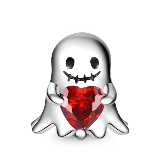 Gnoce Halloween Ghost Embraces Heart Gem Charm_1