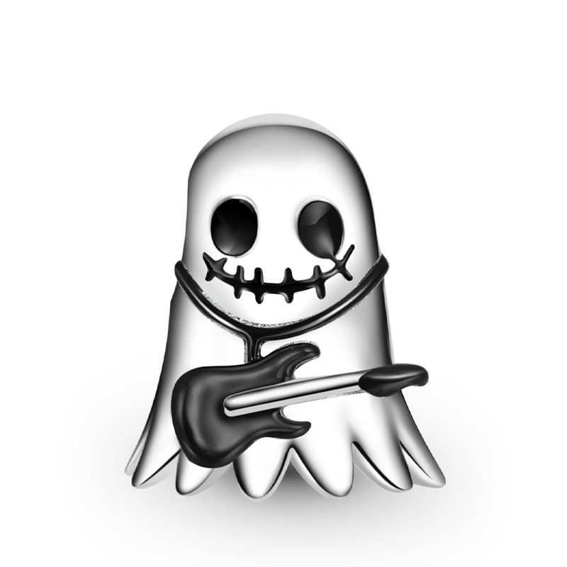 Gnoce Halloween Ghost Band Guitarist Charm_1