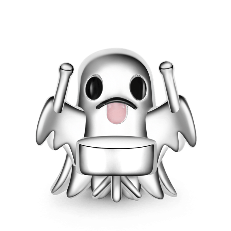 Gnoce Halloween Ghost Band Drummer Charm_1