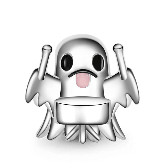 Gnoce Halloween Ghost Band Drummer Charm_1