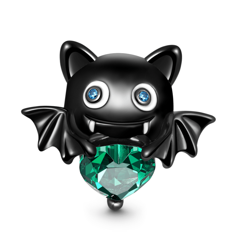 Gnoce Evil Bat Embraces Heart Gem Charm_1