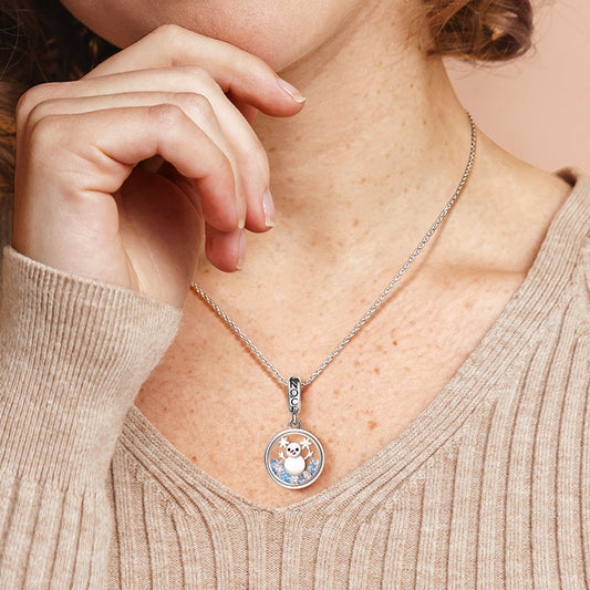 Gnoce Christmas Snowman Gift Pendant Dangle Charm_6