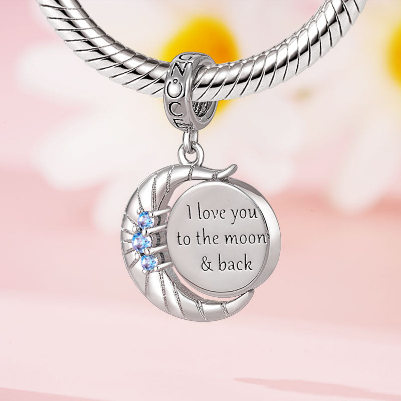 Gnoce Moon Personalized Photo Pendant Dangle Charm_2