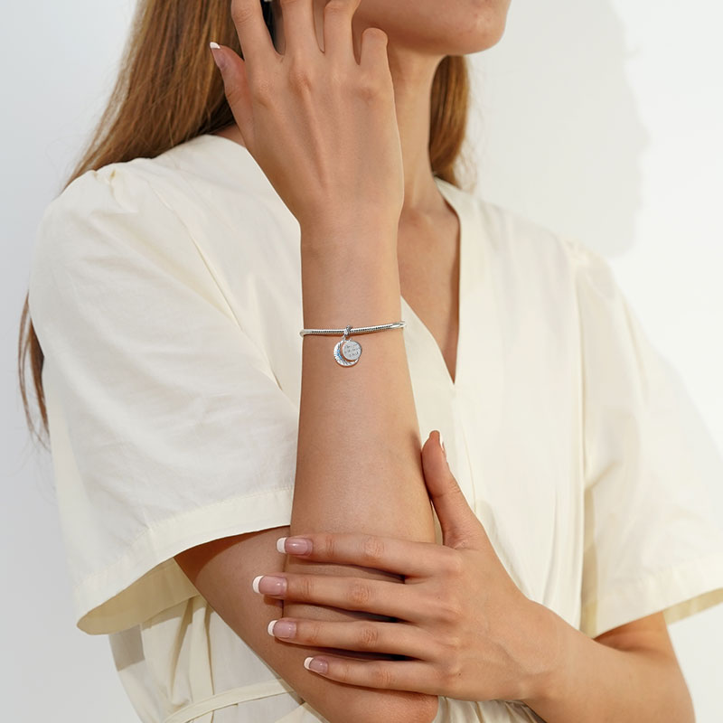 Gnoce Moon Personalized Photo Pendant Dangle Charm_5