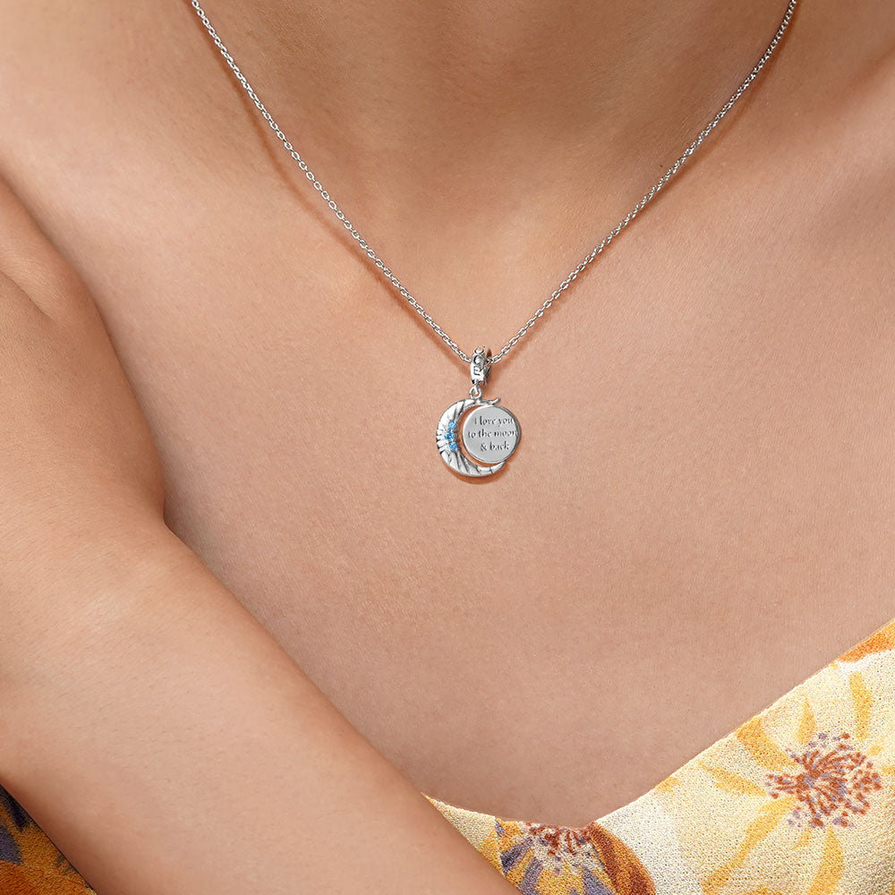 Gnoce Moon Personalized Photo Pendant Dangle Charm_4