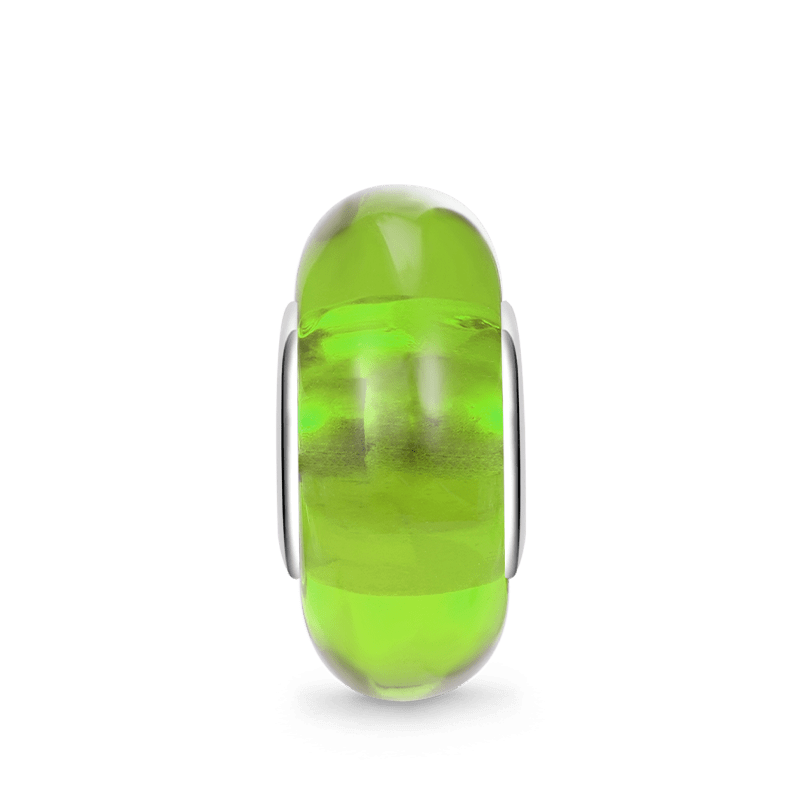 Gnoce Natural Green Stone Heart Hole Charm_1