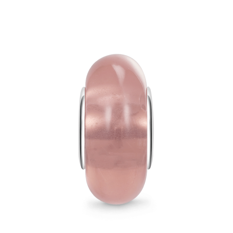 Gnoce Natural Pink Stone Heart Hole Charm_1