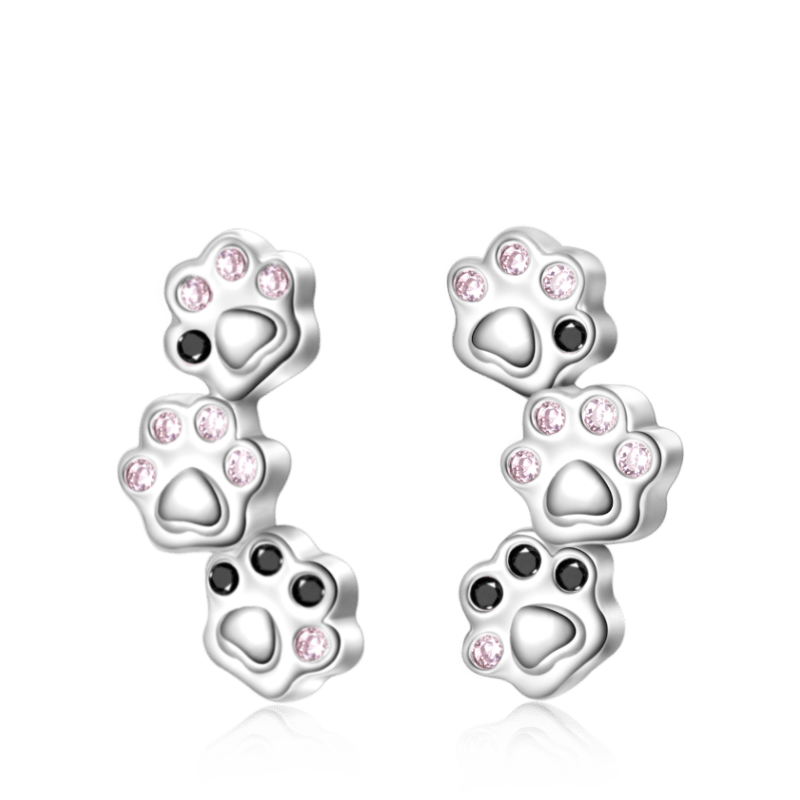 Gnoce Pet Paw Stud Earrings_1