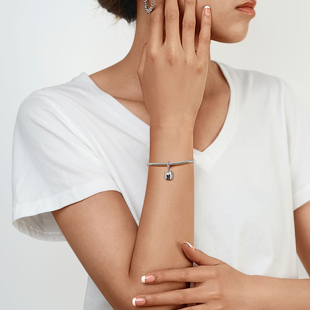 Gnoce Cute Black DogPendant Dangle Charm_4