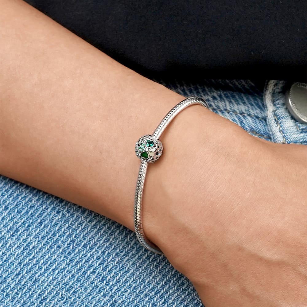 Gnoce Lucky Four Leaf Clover Charm_5