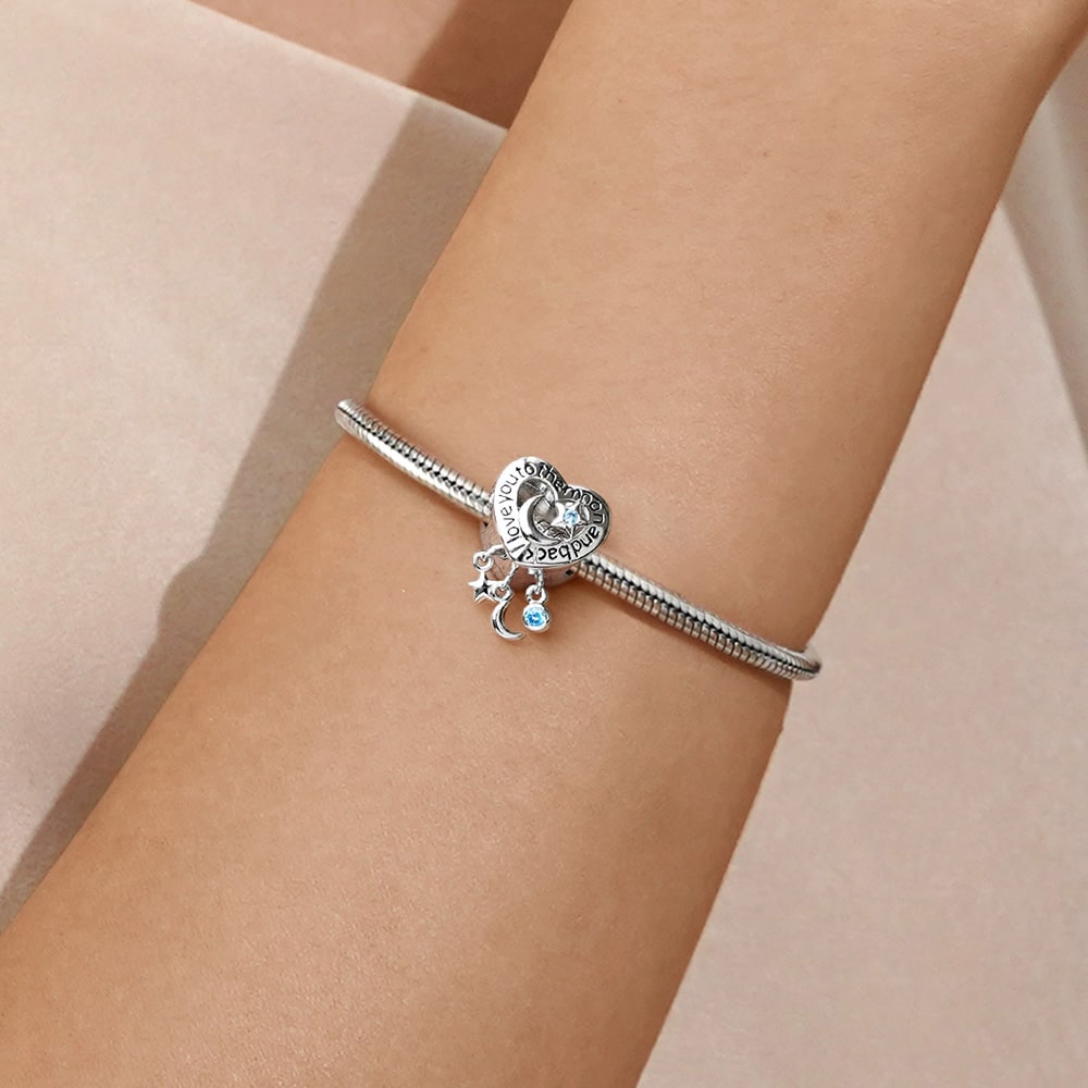 Gnoce Dream Catcher Heart Personalized Photo Charm_4