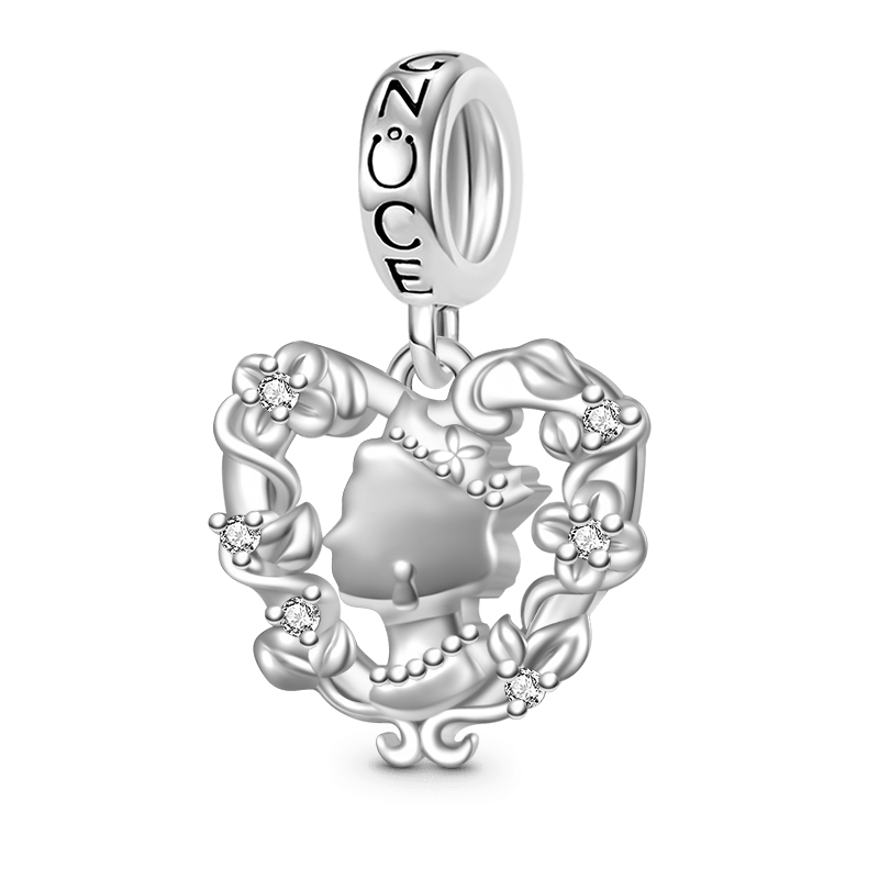 Gnoce Elegant Queen & Flower Pendant Dangle Charm_1