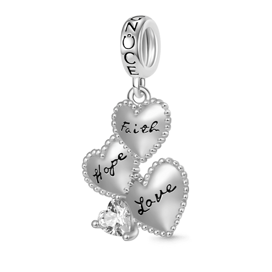 Gnoce "Faith, Hope & Love" Pendant Dangle Charm_1