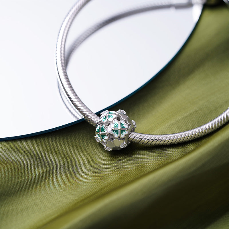 Gnoce Lucky Four Leaf Clover Charm_3