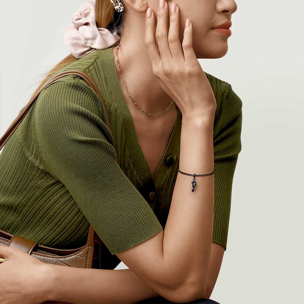 Gnoce Crow Pendant Dangle Charm_4