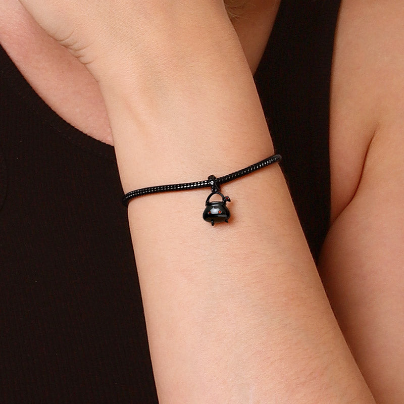 Witch Cauldron Pendant Dangle Charm 925 Sterling Silver Inlai with Ruby Gemstones_4