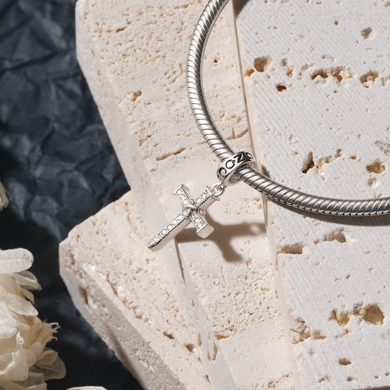 Gnoce Vintage Cross Pendant Dangle Charm_3