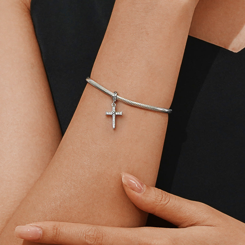 Gnoce Vintage Cross Pendant Dangle Charm_5