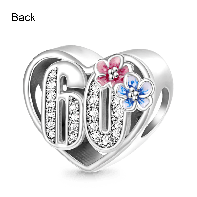 Gnoce Celebration 60th Birthday Heart Charm_2