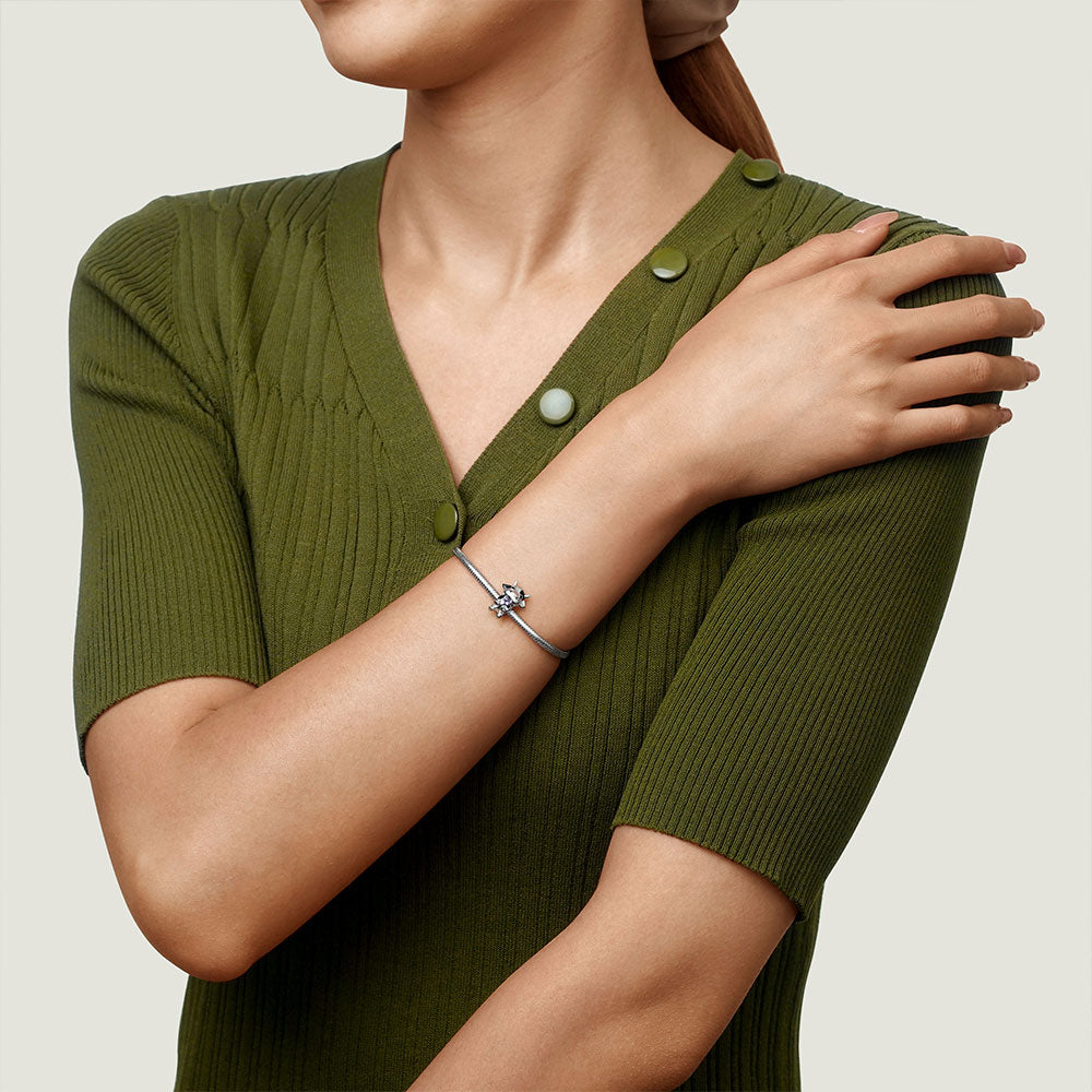 Gnoce Chinese Zodiac Ox Embraces Heart Gem Charm_4