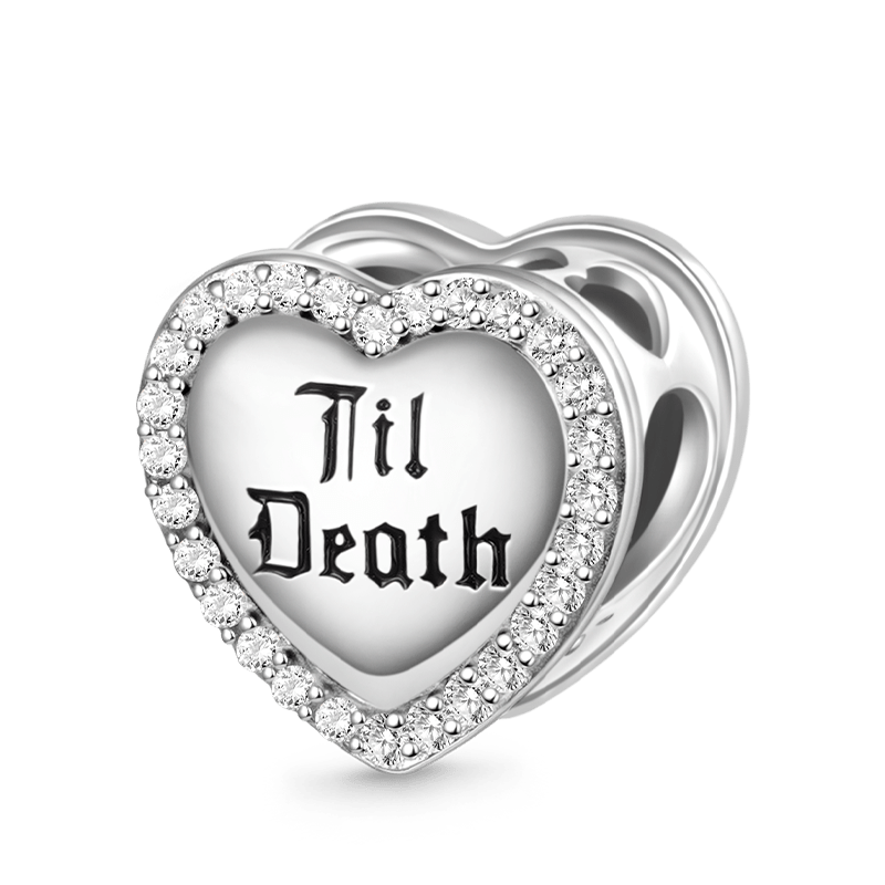 Gnoce Sparkling Til Death Love Heart Charm_2