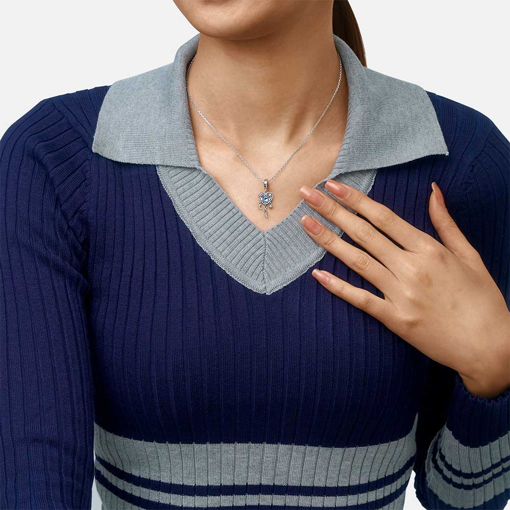 Gnoce Opal Dream Catcher Heart Pendant Dangle Charm_6