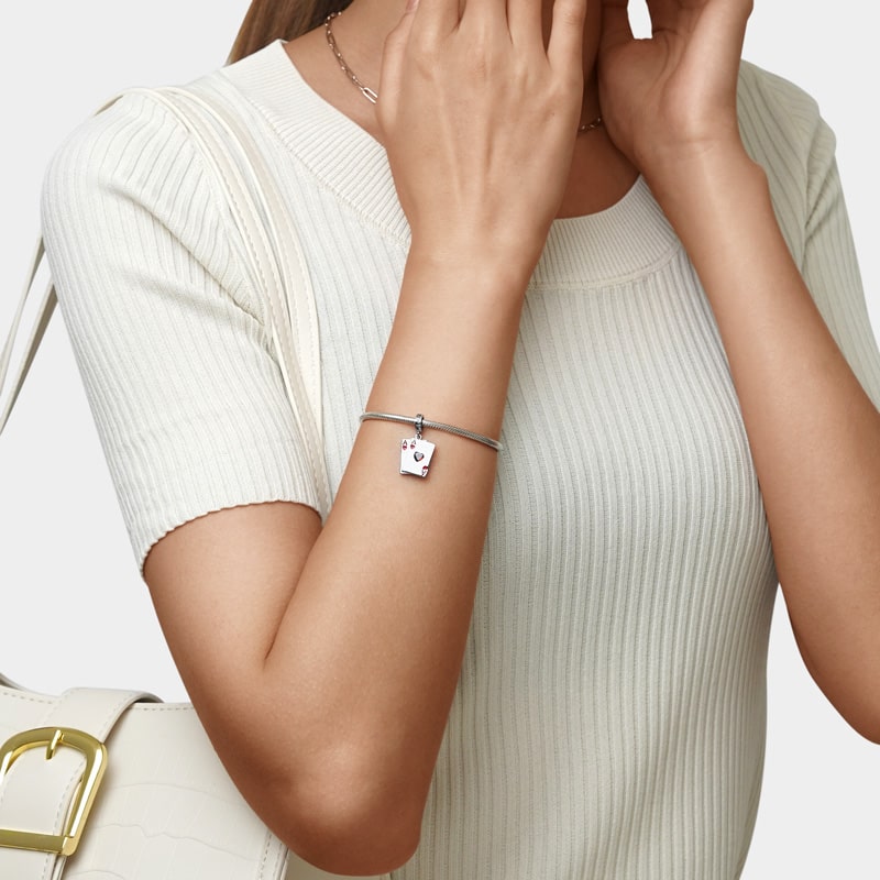 Gnoce Ace of Heart Playing Card Pendant Dangle Charm_4