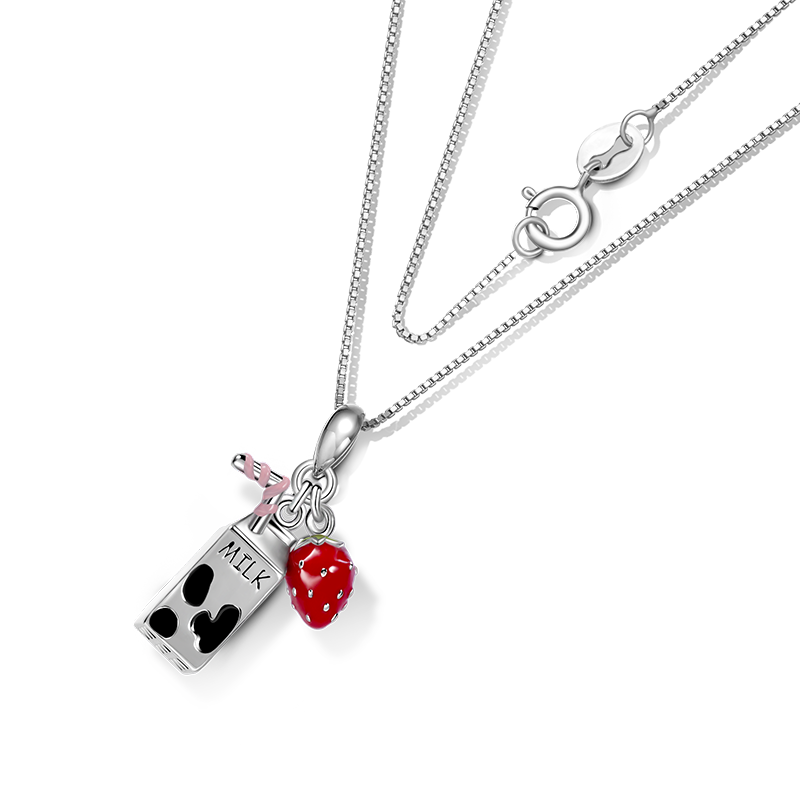 Gnoce Milk & Strawberry Fruit Necklace_2