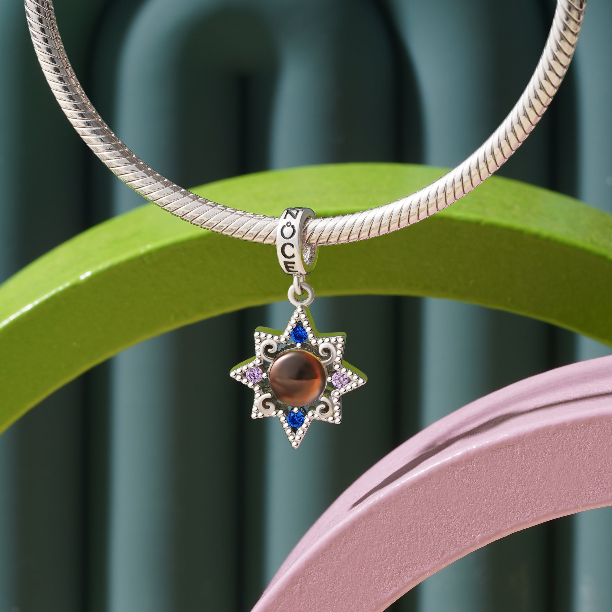 Gnoce Magic Mystery Star Mood Pendant Dangle Charm_3